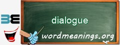 WordMeaning blackboard for dialogue